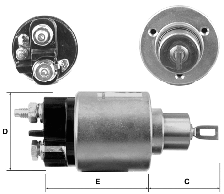 Solenoid Switch, starter (E3713)