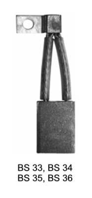 Carbon Brush, starter (SBSX-34)