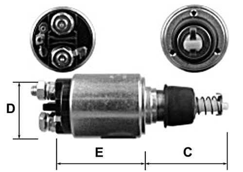 Solenoid Switch, starter (E3588)
