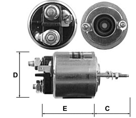 Solenoid Switch, starter (E7443)