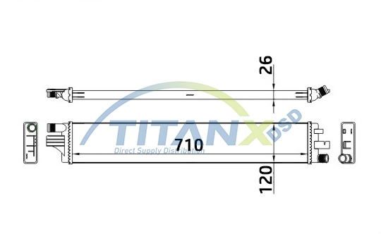 Radiator, engine cooling (RD369005)
