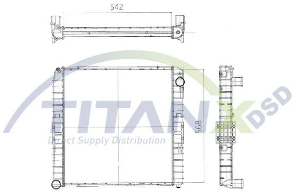 Radiator, engine cooling (RX159002)