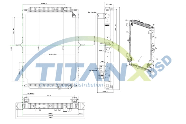 Radiator, engine cooling (RX169017)