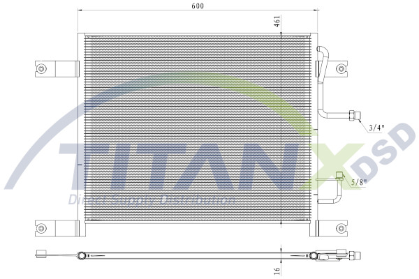 Condenser, air conditioning (CD159002)