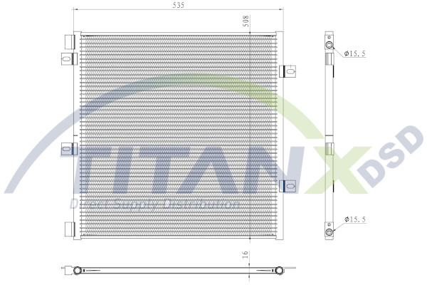 Condenser, air conditioning (CD169005)