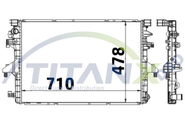 Radiator, engine cooling (RD339003)