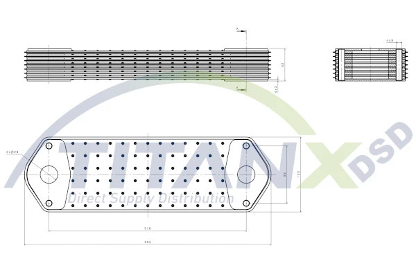 Oil Cooler, engine oil (OX149001)