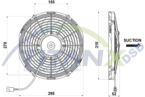 Fan, engine cooling (EF909012)