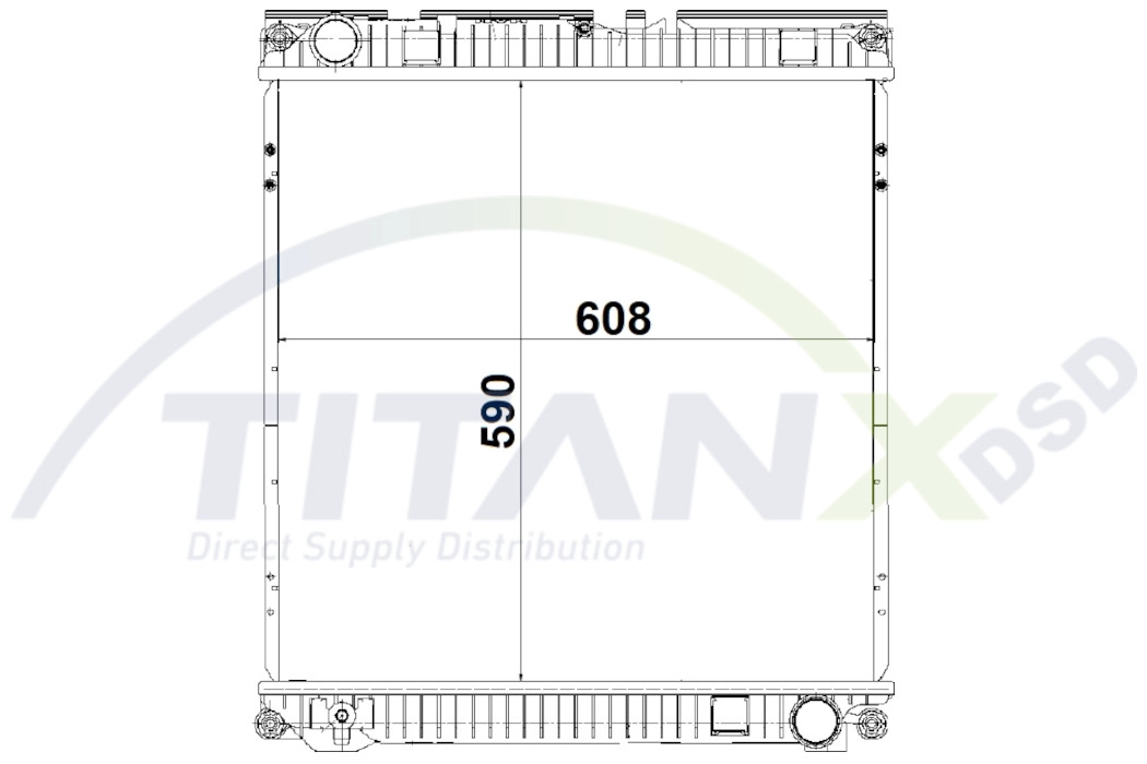 Radiator, engine cooling (RX139016)