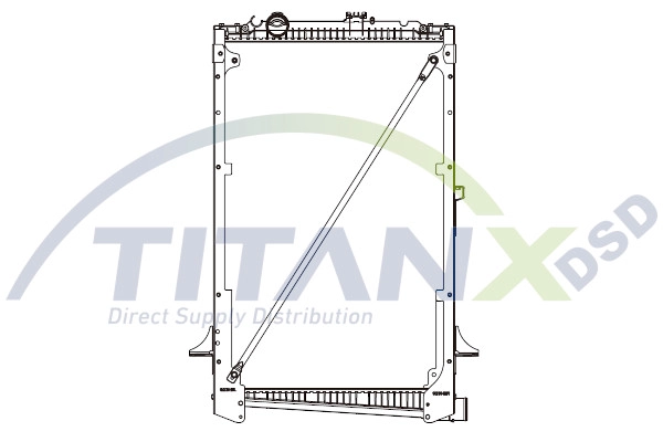 Radiator, engine cooling (RD179007)