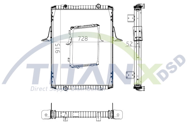 Radiator, engine cooling (RX169007)