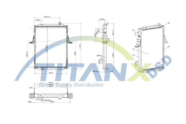 Radiator, engine cooling (RX169015)
