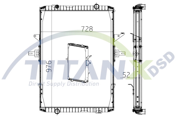 Radiator, engine cooling (RX169004)