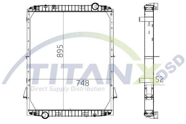 Radiator, engine cooling (RX159016)