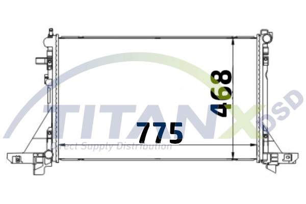 Radiator, engine cooling (RD369011)