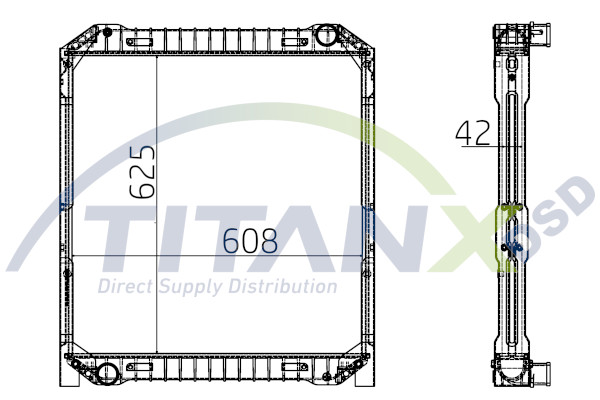 Radiator, engine cooling (RX159004)