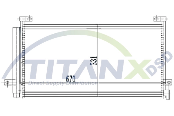 Condenser, air conditioning (CD129010)