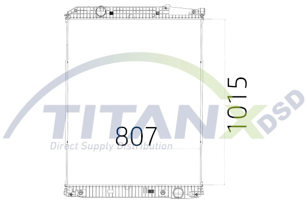 Radiator, engine cooling (RX119011)