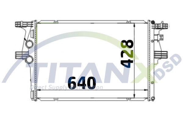 Radiator, engine cooling (RD359025)