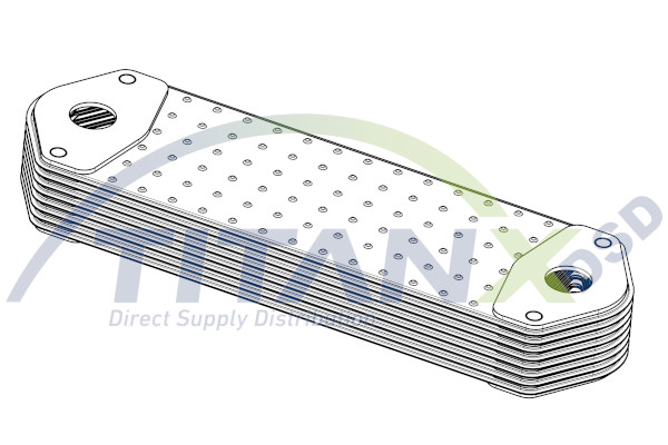 Oil Cooler, engine oil (OX149010)