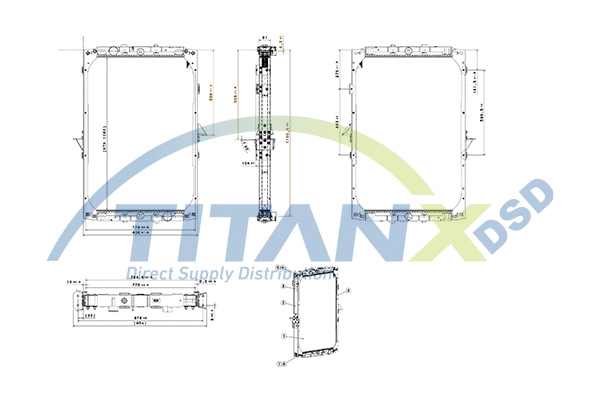 Radiator, engine cooling (RX179001)