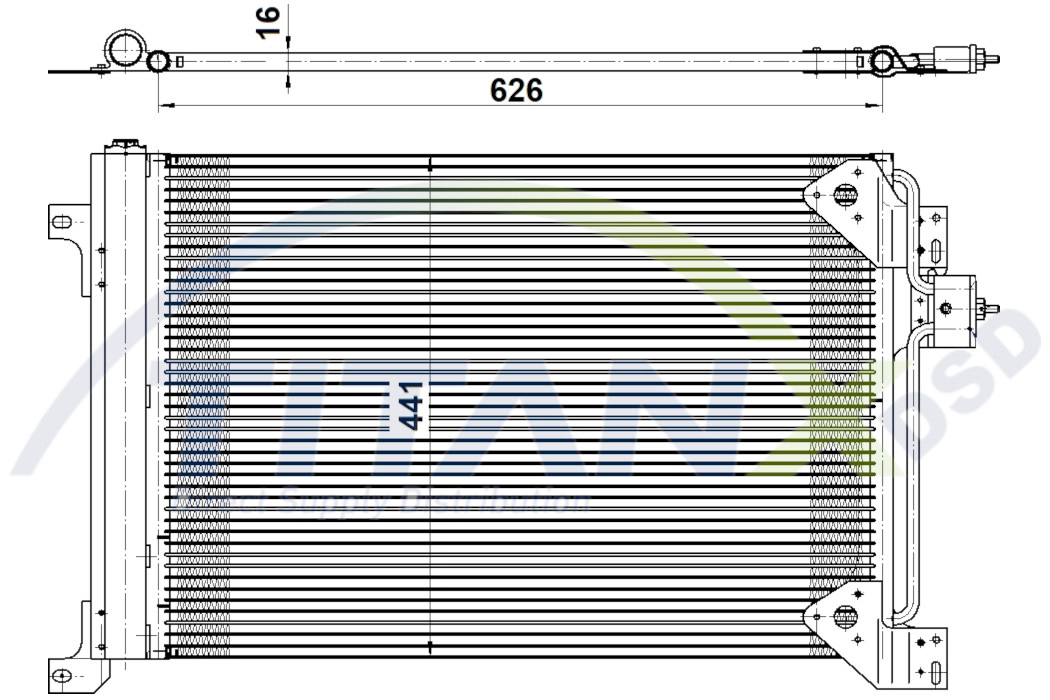 Condenser, air conditioning (CD159005)
