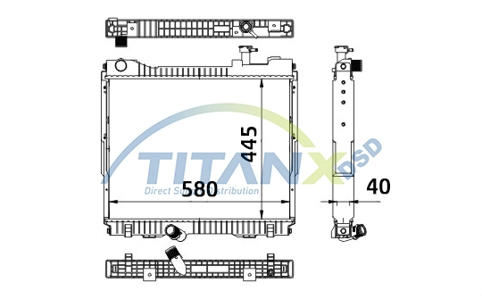 Radiator, engine cooling (RD369019)