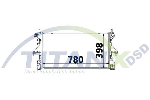 Radiator, engine cooling (RD359034)