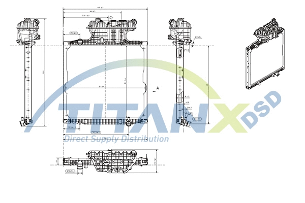 Radiator, engine cooling (RX139005)