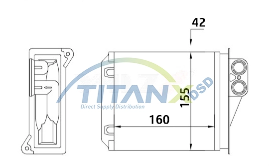 Heat Exchanger, interior heating (HT319001)