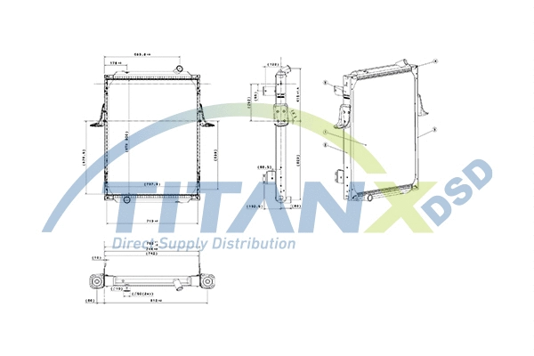 Radiator, engine cooling (RX169016)
