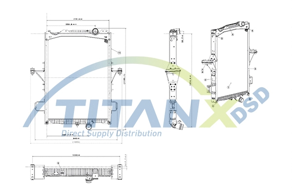 Radiator, engine cooling (RX129011)