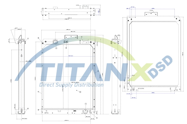 Radiator, engine cooling (RX609001)