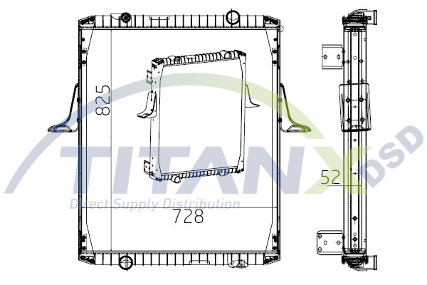 Radiator, engine cooling (RX169003)