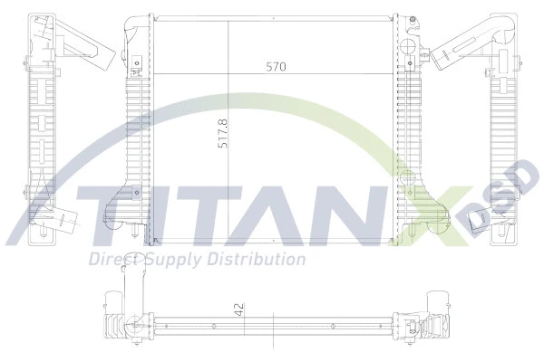 Radiator, engine cooling (RX119005)
