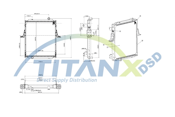 Radiator, engine cooling (RX169012)