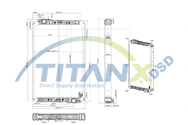 Radiator, engine cooling (RX119009)