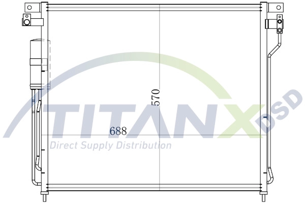 Condenser, air conditioning (CD709007)