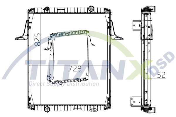 Radiator, engine cooling (RX169006)