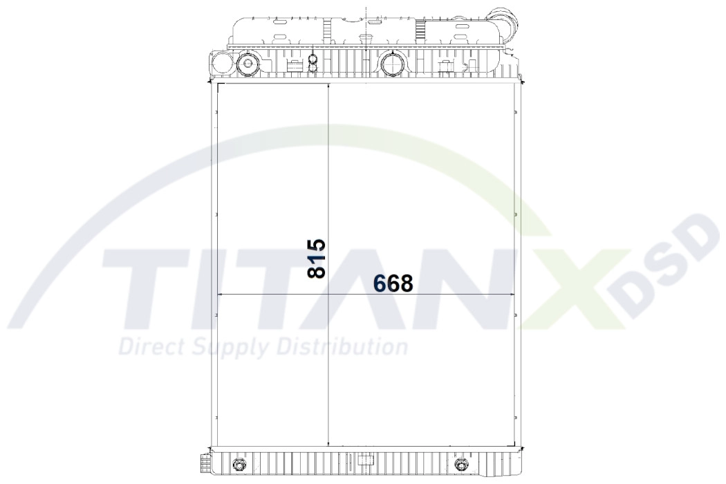 Radiator, engine cooling (RX119015)
