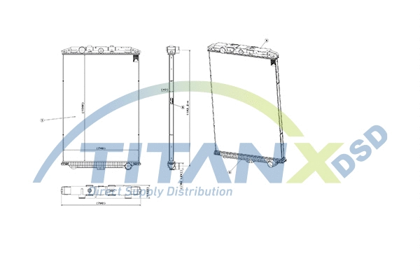 Radiator, engine cooling (RX179004)