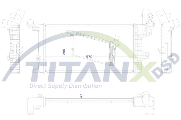 Radiator, engine cooling (RX119006)