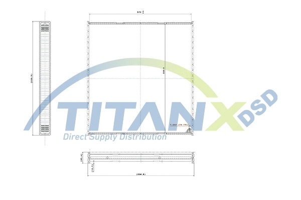 Core, radiator (WX159008)