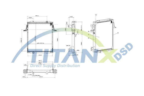 Radiator, engine cooling (RX169014)
