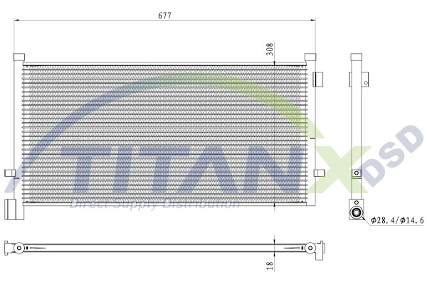 Condenser, air conditioning (CD129005)