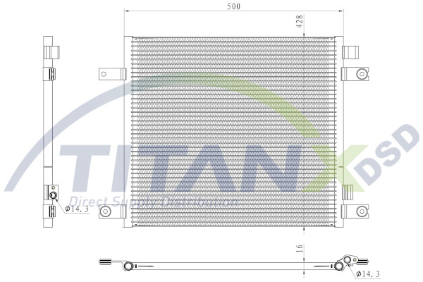 Condenser, air conditioning (CD179001)