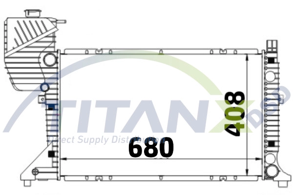Radiator, engine cooling (RD319008)