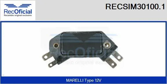 Switch Unit, ignition system (RECSIM30100.1)