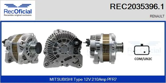 Alternator (REC2035396.1)
