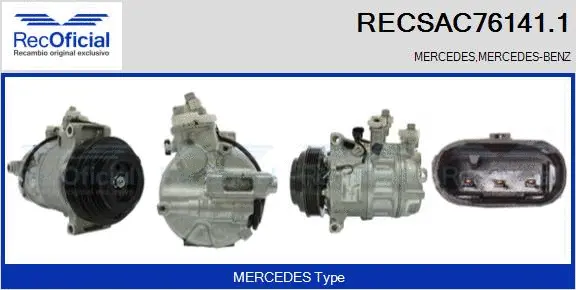 Compressor, air conditioning (RECSAC76141.1)